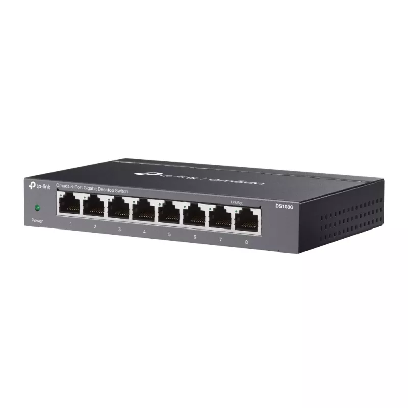 TP-Link Omada DS108G switch di rete unmanaged Gigabit Ethernet (10/100/1000) nero