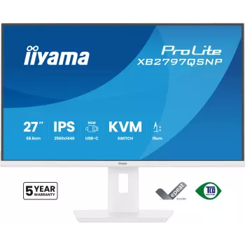iiyama ProLite XB2797QSNP-W1 monitor per computer IPS-LCD 27 pollici 68,6 cm (27