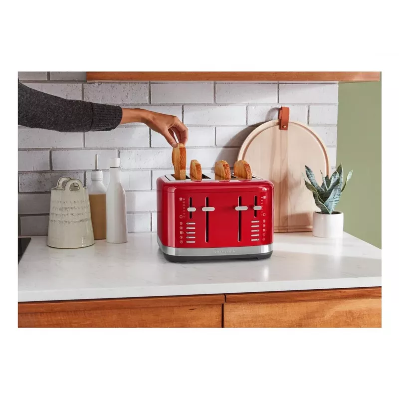 KitchenAid 5KMT4109EER 7 4 fette 1640 W rosso, acciaio inox