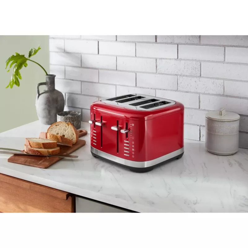 KitchenAid 5KMT4109EER 7 4 fette 1640 W rosso, acciaio inox