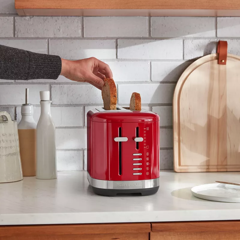 KitchenAid 5KMT2109EER 7 2 fette 980 W nero, rosso, acciaio inox