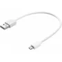 Sandberg cavo MicroUSB sync/ricarica 0,2 m, 0,2 m, USB A, Micro-USB B, USB 2.0, bianco