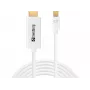 Sandberg MiniDP 1.2 > HDMI 4K 2m, 2 m, Mini DisplayPort, HDMI, connettore maschio, connettore maschio, bianco
