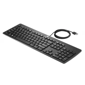 HP tastiera business USB sottile, full-size (100%), con filo, USB, nero