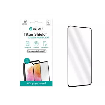 eSTUFF Samsung Galaxy A57 pellicola protettiva per display. Copertura totale in vetro temperato. Titan Shield 1 pz.