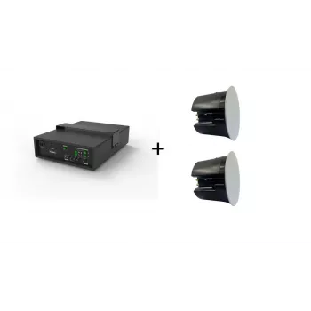 Vivolink Audiopack subwoofer 6.5 40W + 2 x altoparlanti da soffitto Premium (offerta bundle limitata) nero con filo 110 W