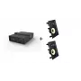 Vivolink Audiopack subwoofer + 2 x altoparlanti da incasso Premium (offerta bundle pack limitata) nero con filo 110 W