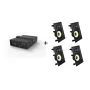 Vivolink Audiopack subwoofer + 4 x altoparlanti da incasso Premium - (offerta bundle pack limitata) nero con filo 110 W