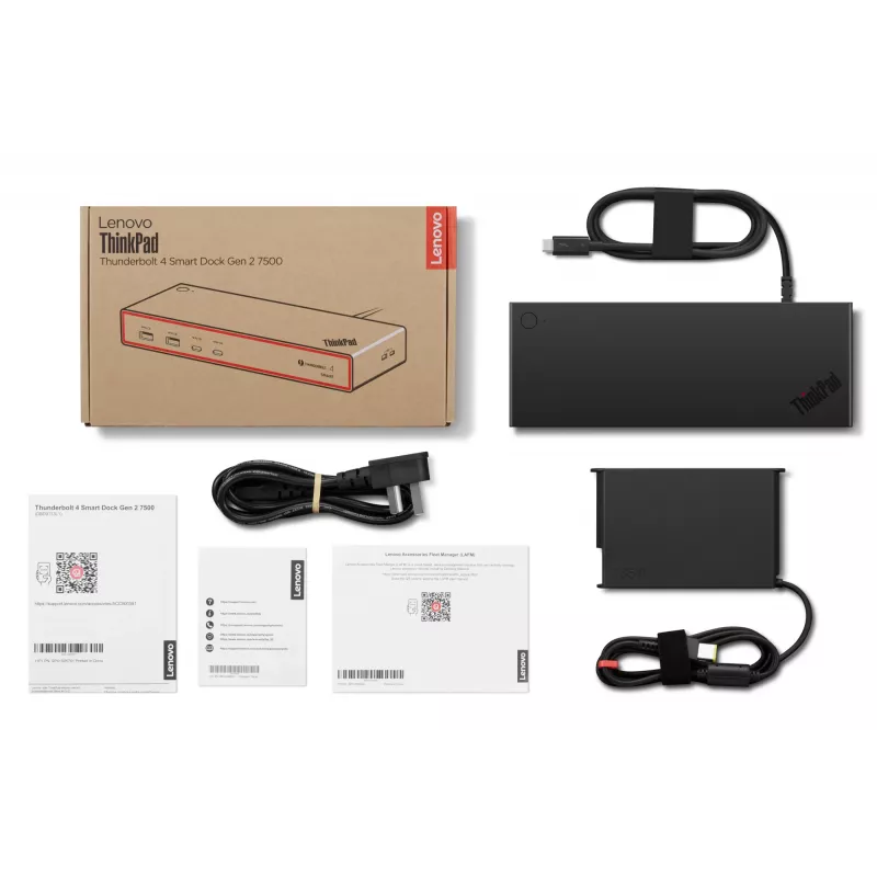 Lenovo ThinkPad Thunderbolt 4 Smart Dock Gen2 7500 con filo nero