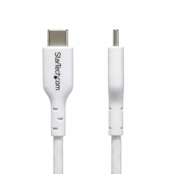 StarTech.com cavo di ricarica USB-C bianco da 1 m (3,3 ft) confezione da 2, cavo USB-C, cavo di ricarica per laptop USB 2.0 Type-C, 60 W 3 A Power Delivery, guaina TPE, cavo trasferimento dati USB-C, M/M