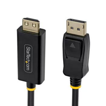 StarTech.com cavo adattatore DisplayPort a HDMI 2 m con connettori con presa sicura, 4K 60Hz, HDR, convertitore video DP a HDMI unidirezionale, da desktop DP a monitor HDMI