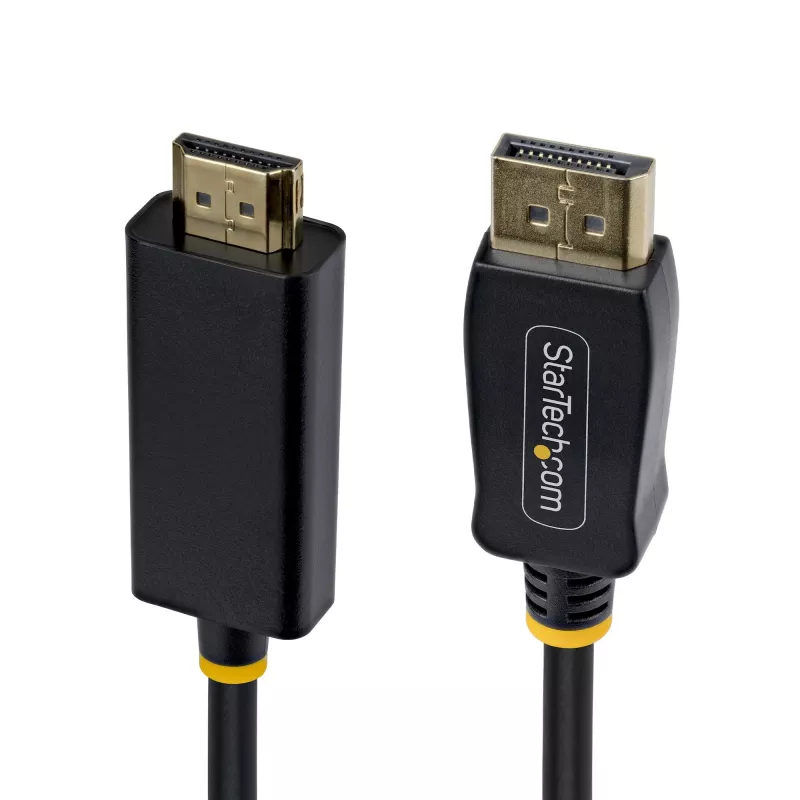 StarTech.com cavo adattatore DisplayPort a HDMI 2 m con connettori con presa sicura, 4K 60Hz, HDR, convertitore video DP a HDMI unidirezionale, da desktop DP a monitor HDMI