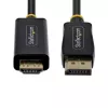 StarTech.com cavo adattatore DisplayPort a HDMI 2 m con connettori con presa sicura, 4K 60Hz, HDR, convertitore video DP a HDMI unidirezionale, da desktop DP a monitor HDMI