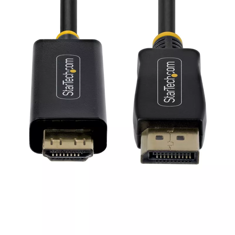 StarTech.com cavo adattatore DisplayPort a HDMI 2 m con connettori con presa sicura, 4K 60Hz, HDR, convertitore video DP a HDMI unidirezionale, da desktop DP a monitor HDMI