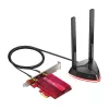 TP-Link AX3000 Wi-Fi 6 Bluetooth 5.0 Adattatore PCIe, Interno, Wireless, PCI Express, WLAN / Bluetooth, 2402 Mbit/s, Nero, Rosso