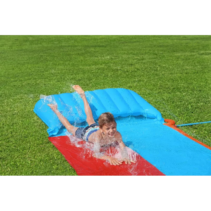 Bestway H2OGO! Scivolo d'acqua doppio con rampa Tsunami Splash 4,88 m
