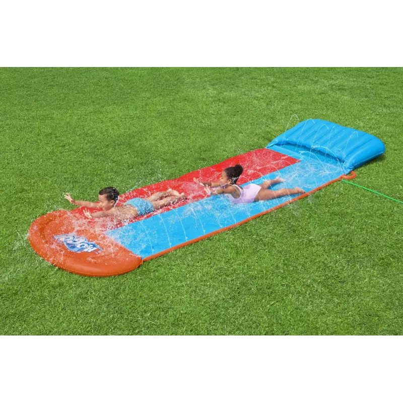 Bestway H2OGO! Scivolo d'acqua doppio con rampa Tsunami Splash 4,88 m