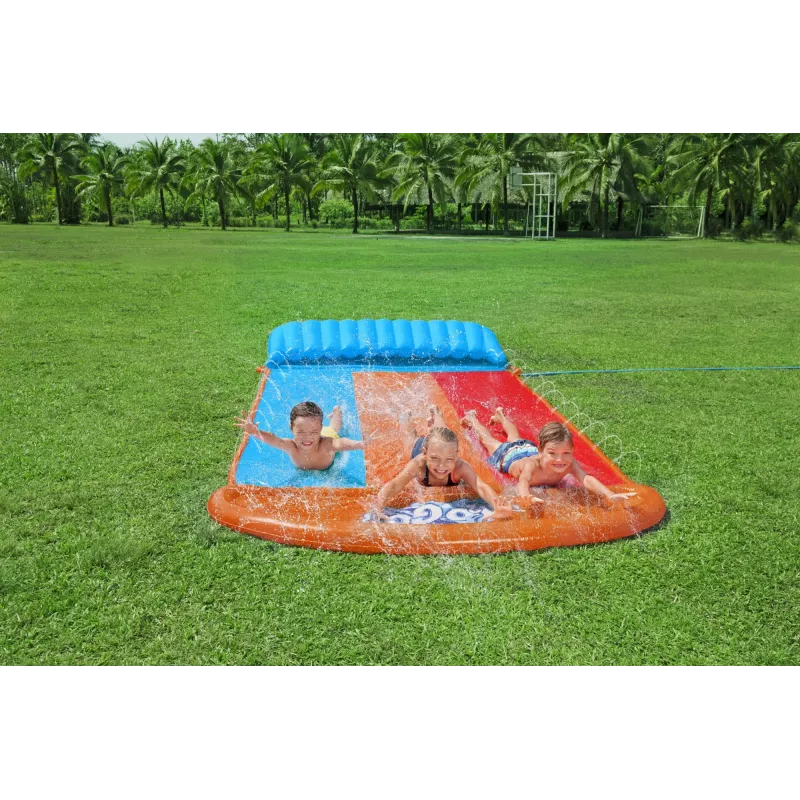 Bestway H2OGO! Scivolo triplo con rampa Tsunami Splash 4,88 m