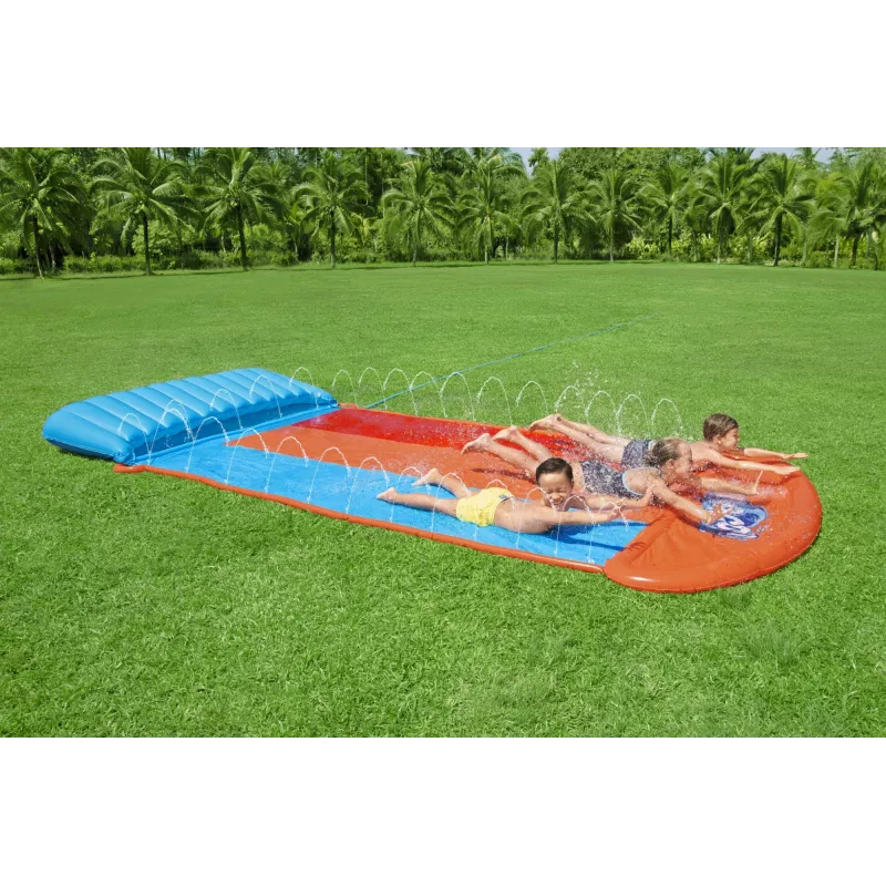 Bestway H2OGO! Scivolo triplo con rampa Tsunami Splash 4,88 m
