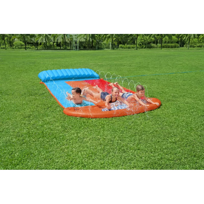Bestway H2OGO! Scivolo triplo con rampa Tsunami Splash 4,88 m