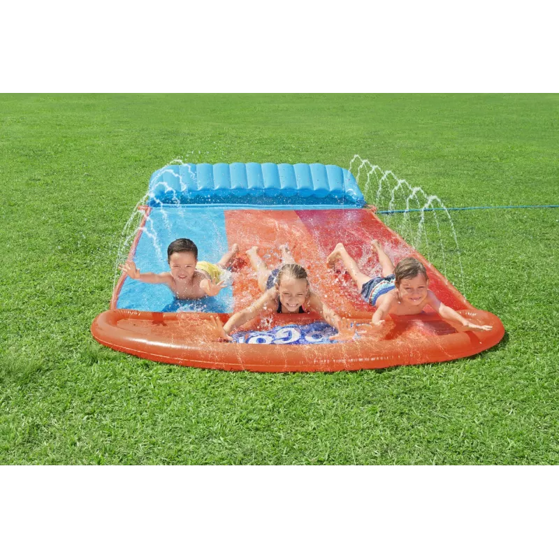 Bestway H2OGO! Scivolo triplo con rampa Tsunami Splash 4,88 m