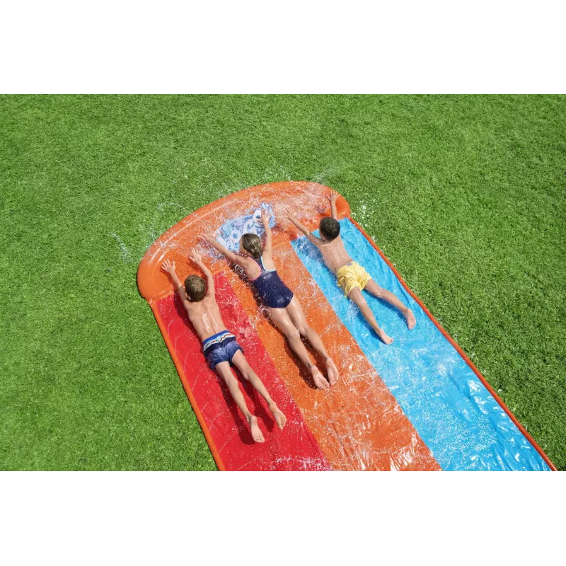 Bestway H2OGO! Scivolo triplo con rampa Tsunami Splash 4,88 m
