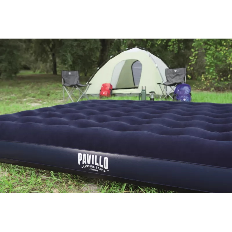 Bestway Flocked Airbed – King – 2,03 m x 1,83 m x 22 cm, Materassino doppio