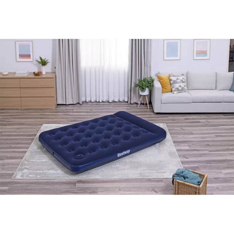 Bestway Materassino gonfiabile Full con pompa a pedale integrata 1,91 m x 1,37 m x 28 cm