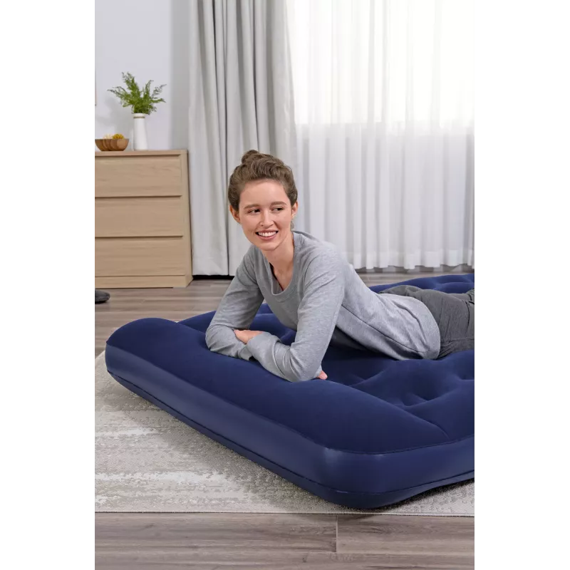 Bestway Materassino gonfiabile Full con pompa a pedale integrata 1,91 m x 1,37 m x 28 cm