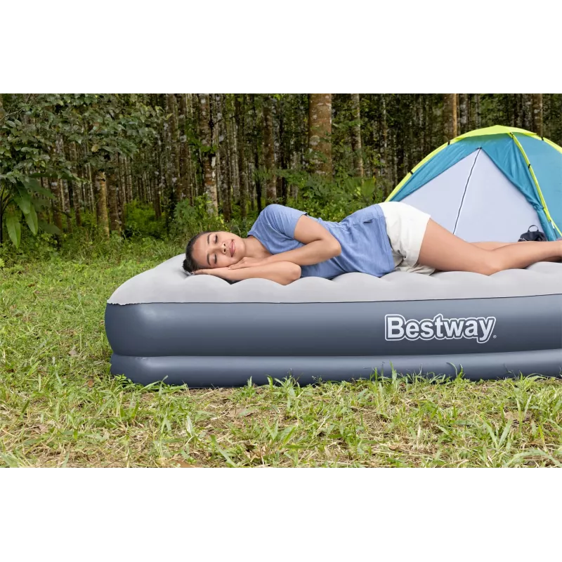 Bestway Tritech Materassino gonfiabile Queen con pompa ricaricabile 2,03 m x 1,52 m x 36 cm