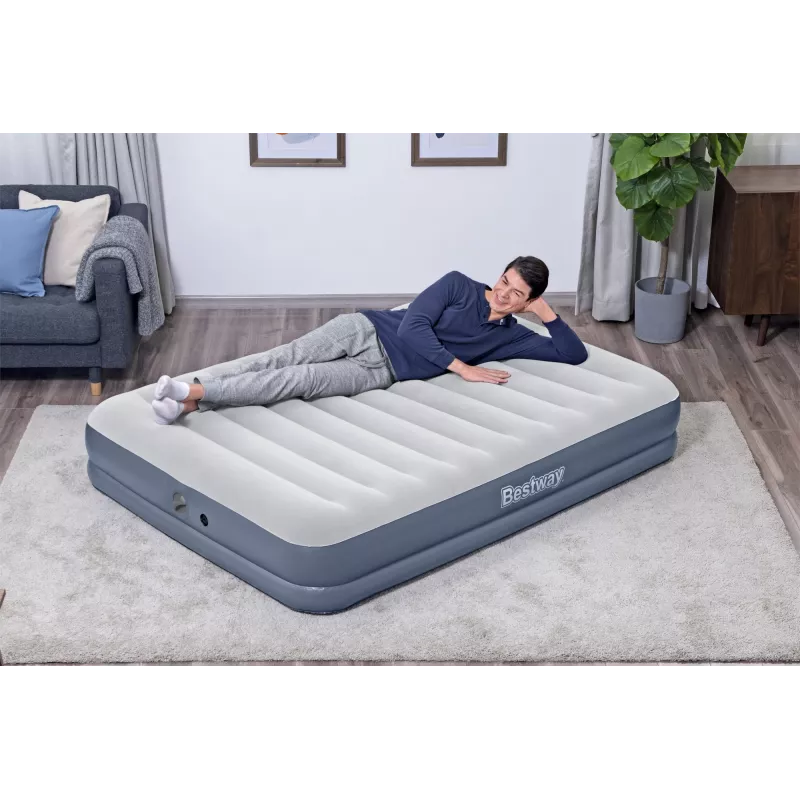 Bestway Tritech Materassino gonfiabile Queen con pompa ricaricabile 2,03 m x 1,52 m x 36 cm