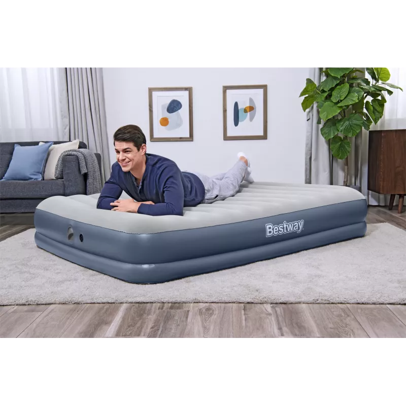 Bestway Tritech Materassino gonfiabile Queen con pompa ricaricabile 2,03 m x 1,52 m x 36 cm