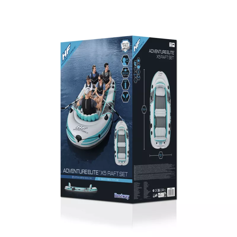 Bestway Hydro-Force Adventure Elite X5 Set gommone gonfiabile 3,64 m