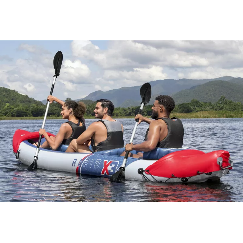 Bestway Hydro Force Rapid X3 Set kayak gonfiabile per 3 persone 3,81 m
