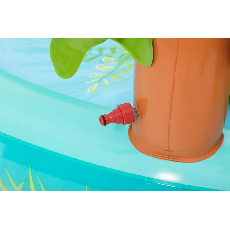 Bestway Crocodile Cove Centro giochi d'acqua e piscina gonfiabile per bambini 2,24 m x 1,81 m x 72 cm
