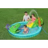 Bestway Crocodile Cove Centro giochi d'acqua e piscina gonfiabile per bambini 2,24 m x 1,81 m x 72 cm
