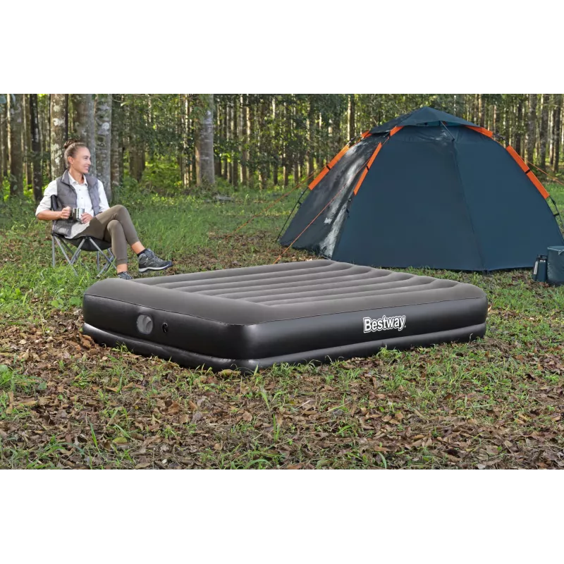Bestway Tritech Materassino gonfiabile Queen con pompa USB integrata 2,03 m x 1,52 m x 36 cm
