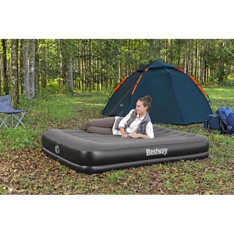 Bestway Tritech Materassino gonfiabile Queen con pompa USB integrata 2,03 m x 1,52 m x 36 cm