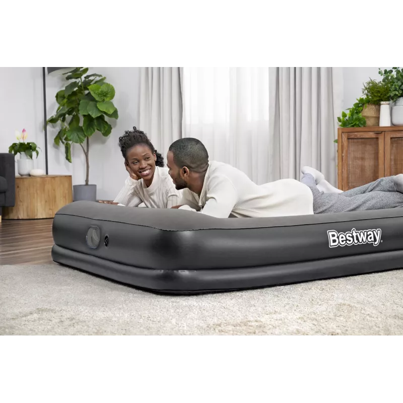 Bestway Tritech Materassino gonfiabile Queen con pompa USB integrata 2,03 m x 1,52 m x 36 cm