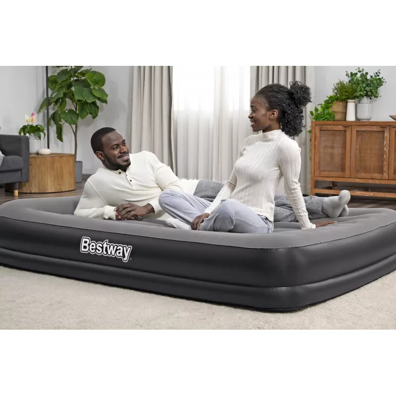 Bestway Tritech Materassino gonfiabile Queen con pompa USB integrata 2,03 m x 1,52 m x 36 cm