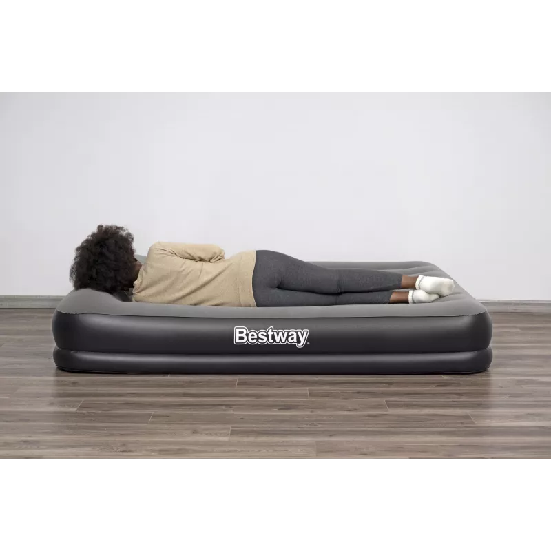 Bestway Tritech Materassino gonfiabile Queen con pompa USB integrata 2,03 m x 1,52 m x 36 cm