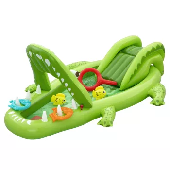Bestway Later Gator Parco acquatico e piscina gonfiabile per bambini 2,34 m x 1,63 m x 87 cm