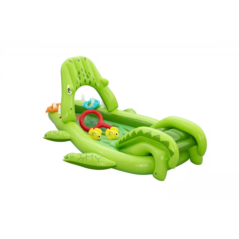 Bestway Later Gator Parco acquatico e piscina gonfiabile per bambini 2,34 m x 1,63 m x 87 cm