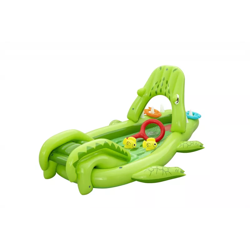 Bestway Later Gator Parco acquatico e piscina gonfiabile per bambini 2,34 m x 1,63 m x 87 cm