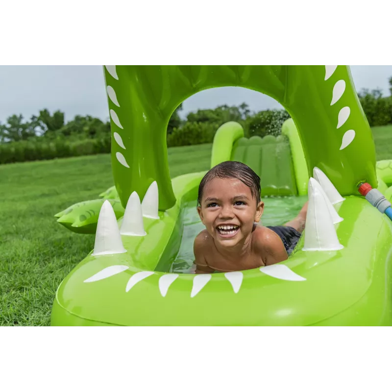 Bestway Later Gator Parco acquatico e piscina gonfiabile per bambini 2,34 m x 1,63 m x 87 cm