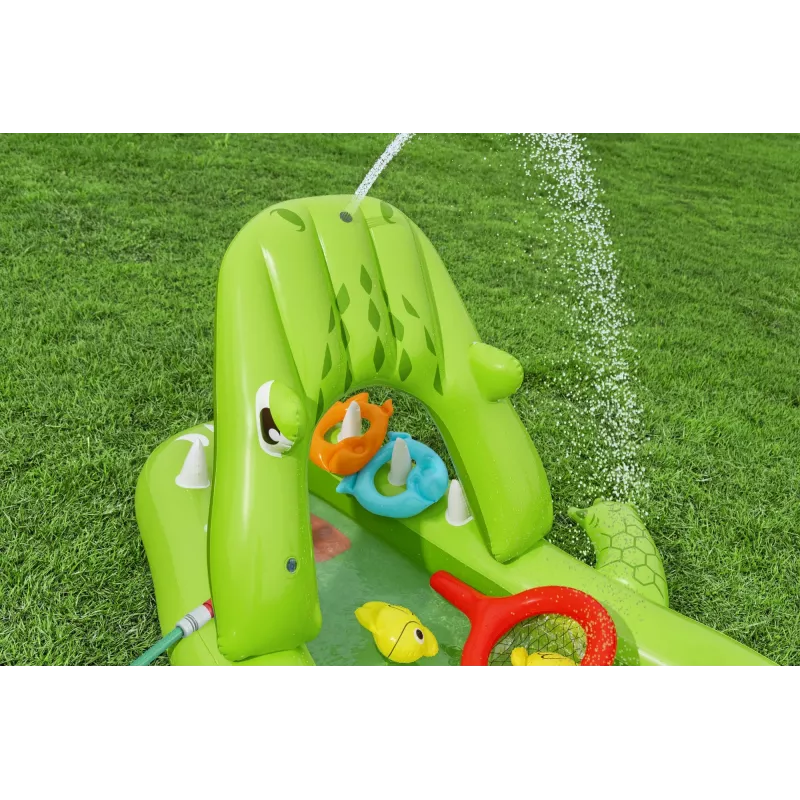 Bestway Later Gator Parco acquatico e piscina gonfiabile per bambini 2,34 m x 1,63 m x 87 cm