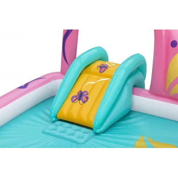 Bestway Butterfly Wonder Centro giochi d'acqua e piscina gonfiabile per bambini 1,80 m x 1,80 m x 1,17 m