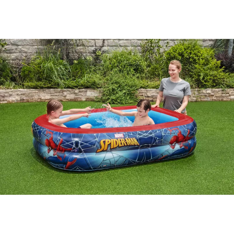 Bestway Piscina gioco, Piscina gonfiabile, 450 L, Rettangolare, 6 anno/i, Spider-Man, Vinile
