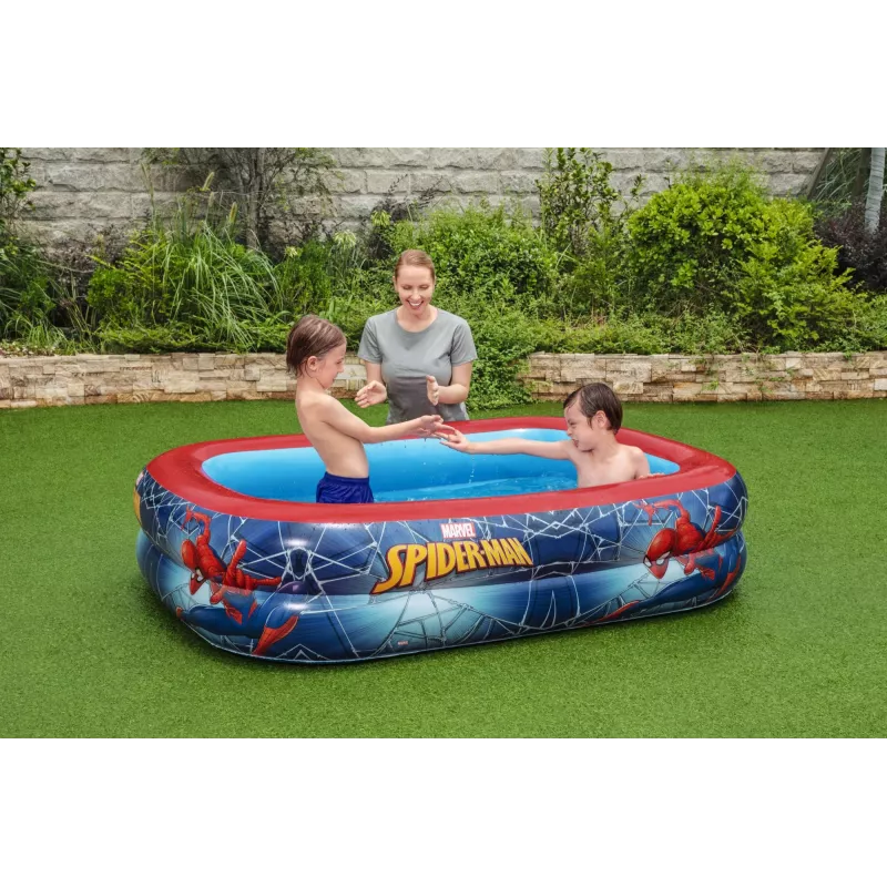 Bestway Piscina gioco, Piscina gonfiabile, 450 L, Rettangolare, 6 anno/i, Spider-Man, Vinile