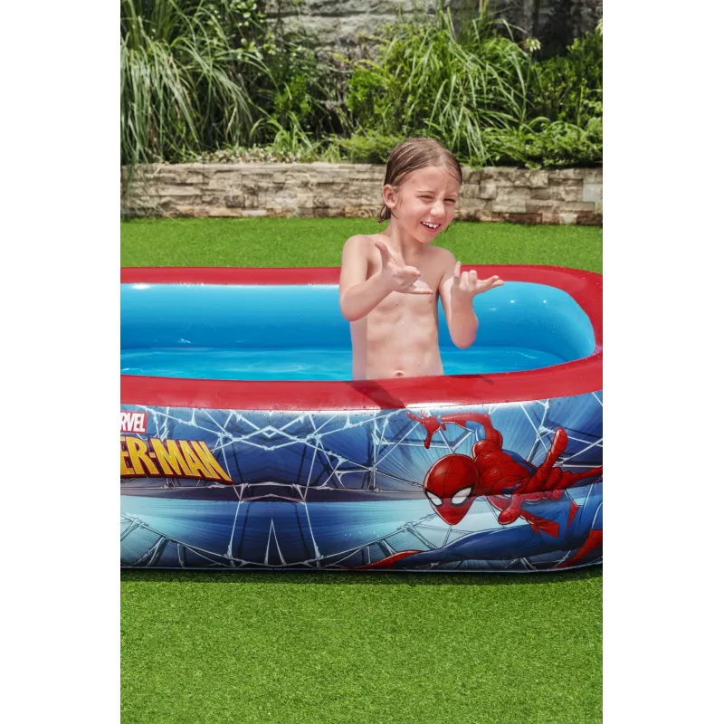 Bestway Piscina gioco, Piscina gonfiabile, 450 L, Rettangolare, 6 anno/i, Spider-Man, Vinile